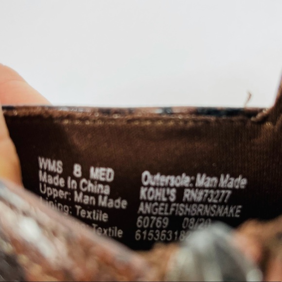 Nine West Finny Womens Snake High Heel Ankle Boots - Picture 13 of 13